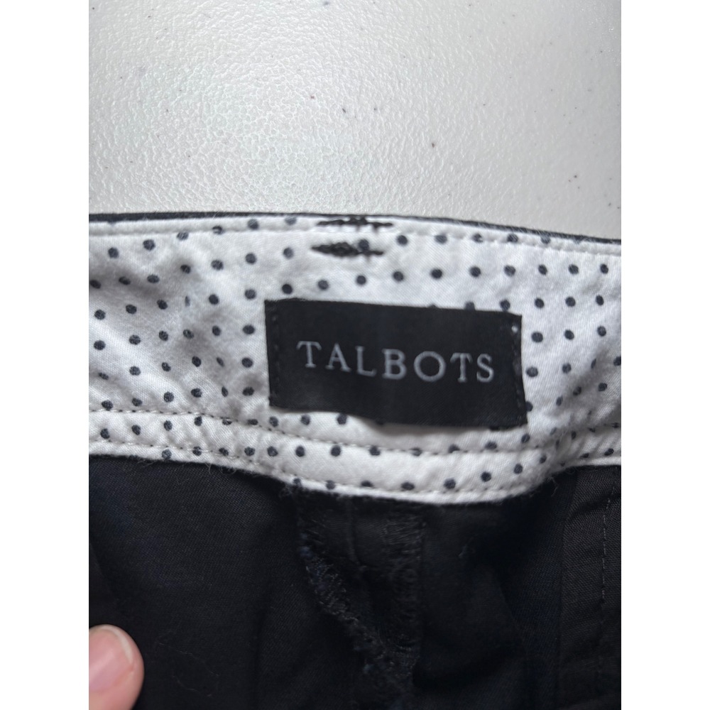 Talbots Perfect Crop Pant Black 20WP Plus Petite Cotton Stretch Chino Cropped - Picture 3 of 9